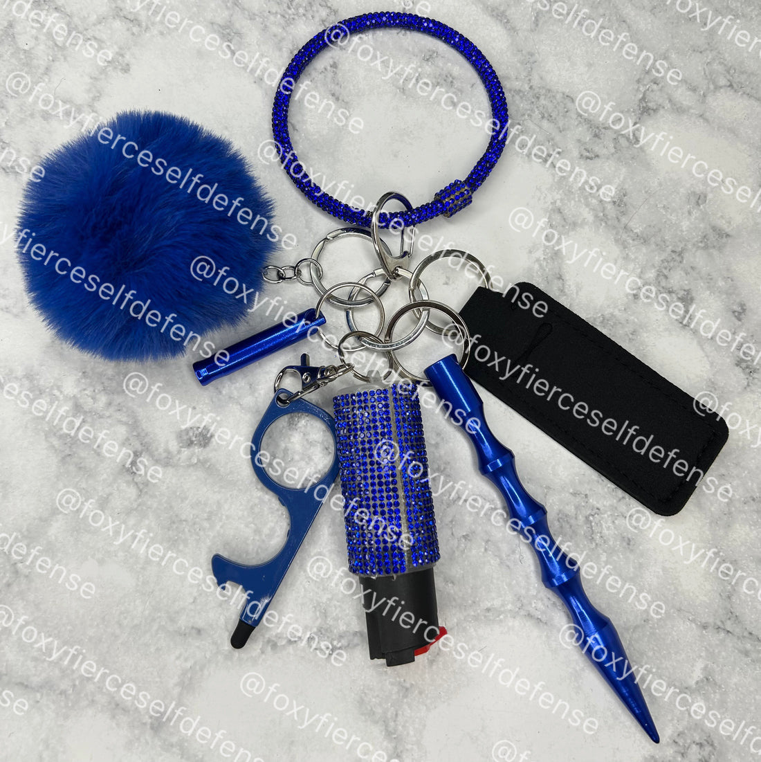 Sapphire Keychain