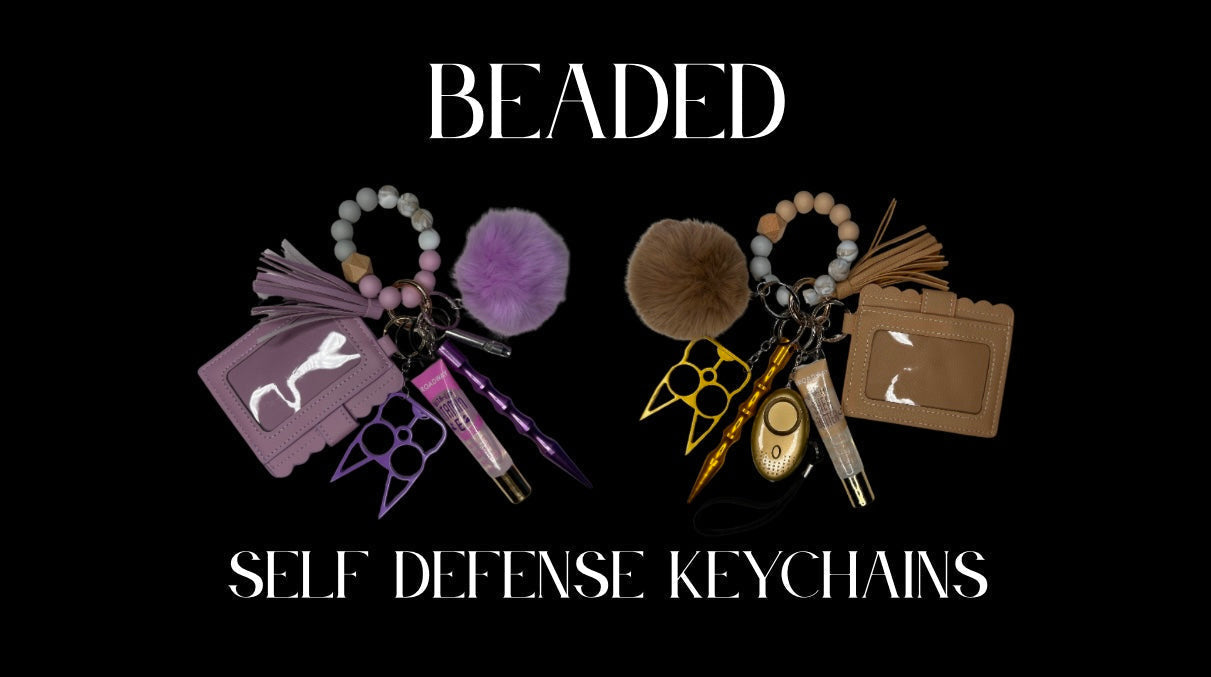 Beaded Self Defense Keychains