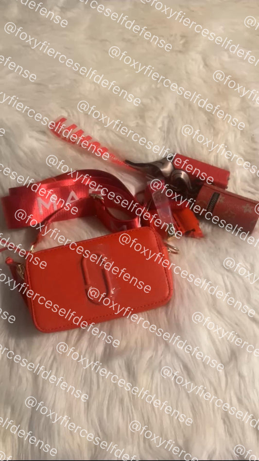 Red Purse & Keychain