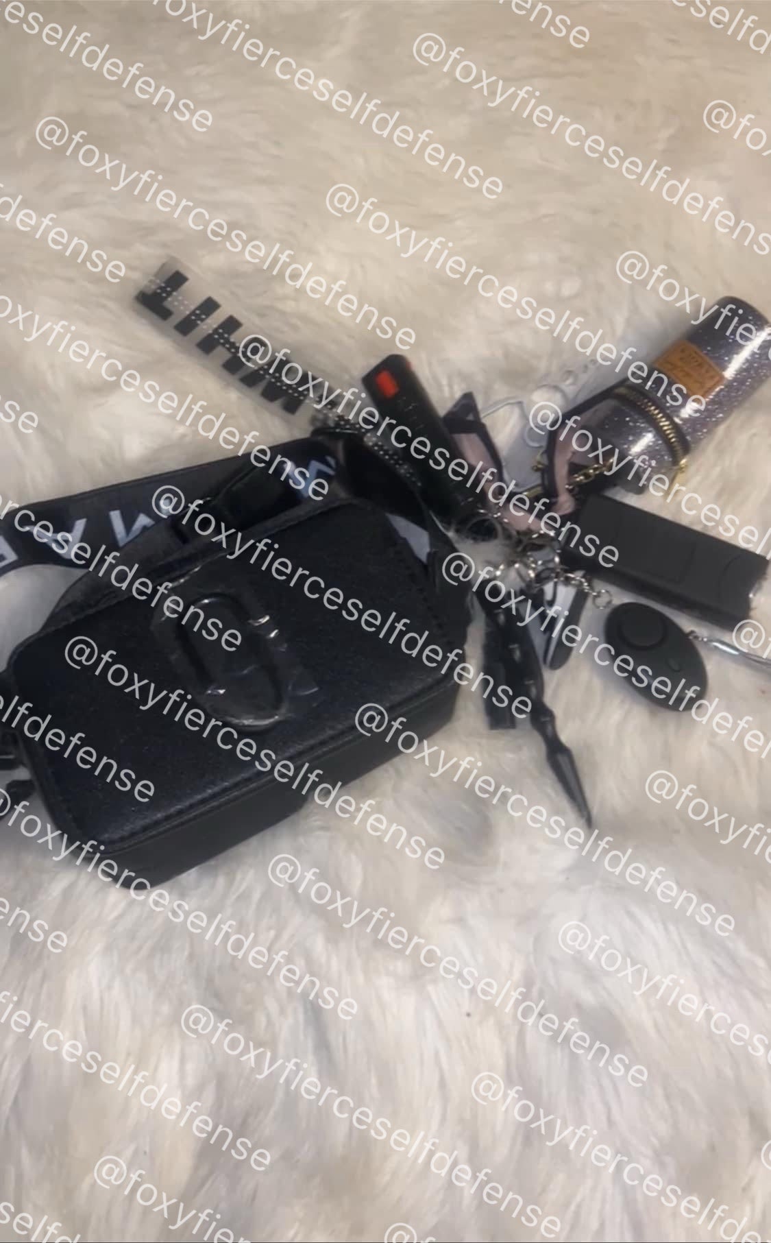 Black Purse & Keychain